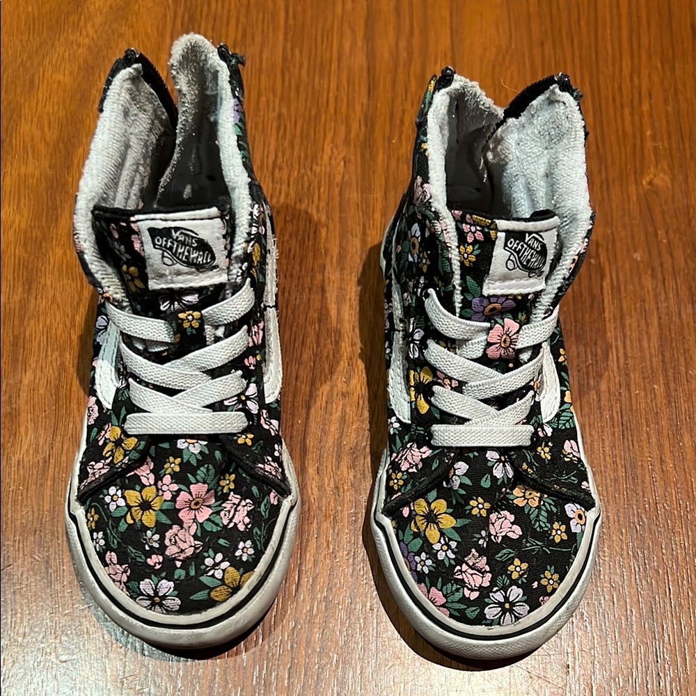 Vans - floral sk8 high with zips